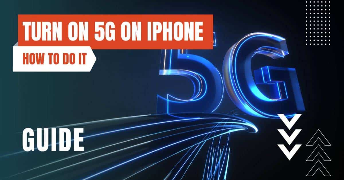 turn on 5g on iphone featured image
