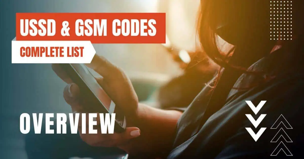 Liste der USSD-Codes & GSM-Codes