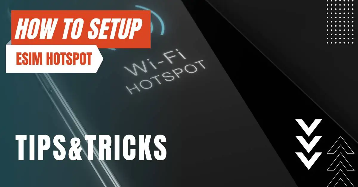 setup esim hotspot res